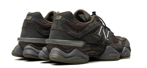New Balance 9060 Black Top - Dark Moss